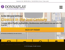 Tablet Screenshot of donnaplay.com